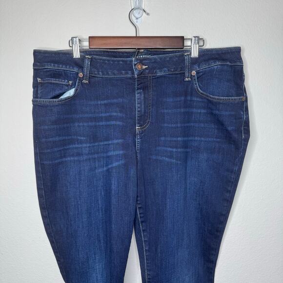 Lucky Brand Ginger Boot Jeans 18W Dark Wash Stretch Denim Mid Rise Bootcut - Picture 2 of 14